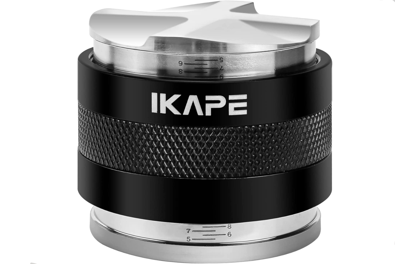 IKAPE Coffee 2 in 1 Distributor & Tamper - Black