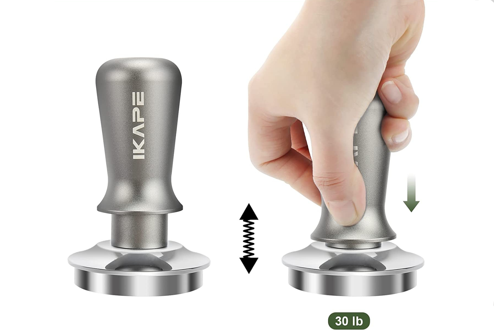 IKAPE Espresso V3 Calibrated Tamper - Silver