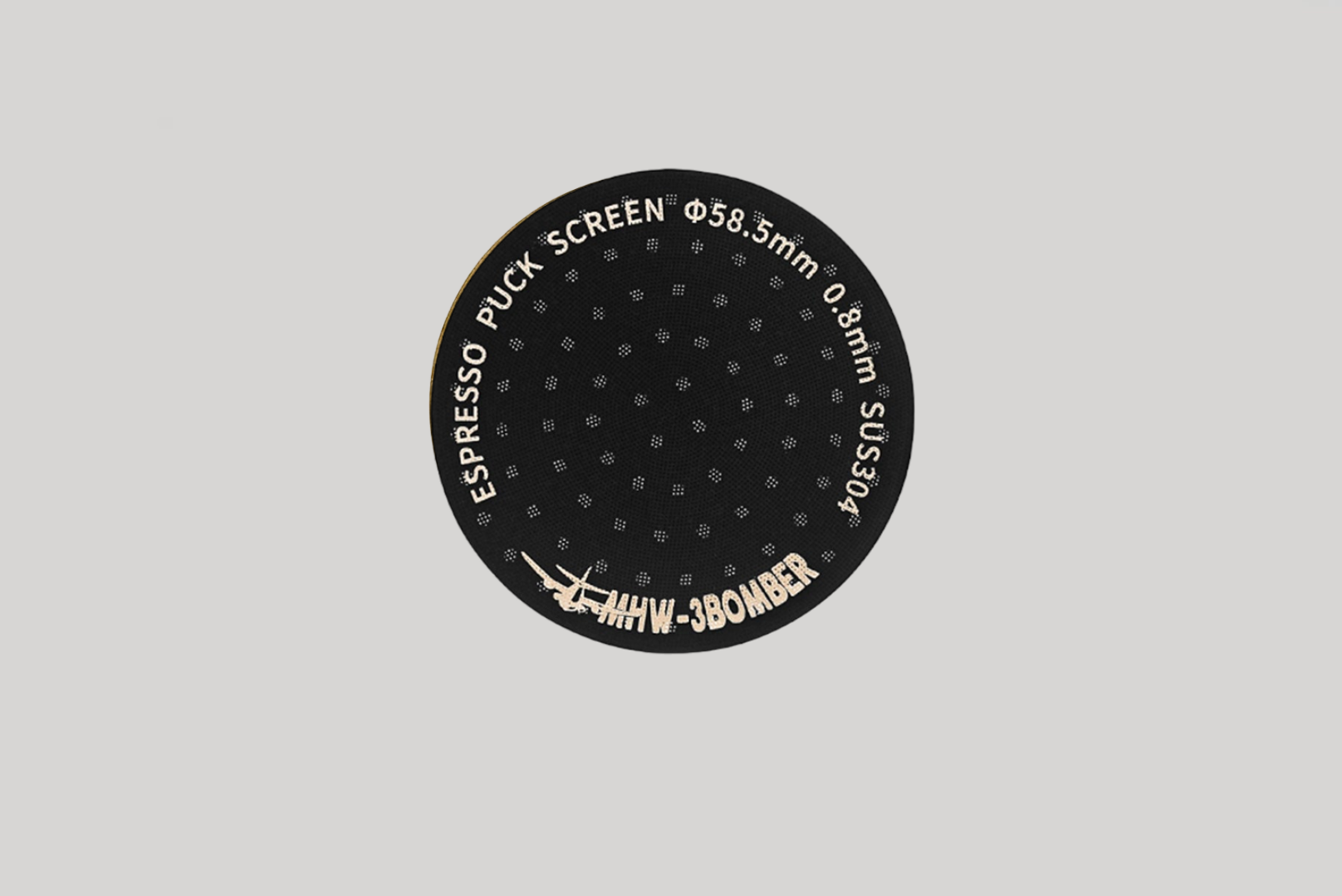 Espresso Puck Screen 58.5 mm - titanium plated black - FG5588